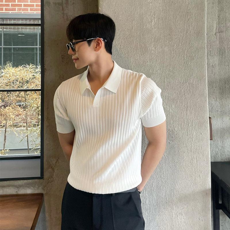 Korean polo shirt on sale