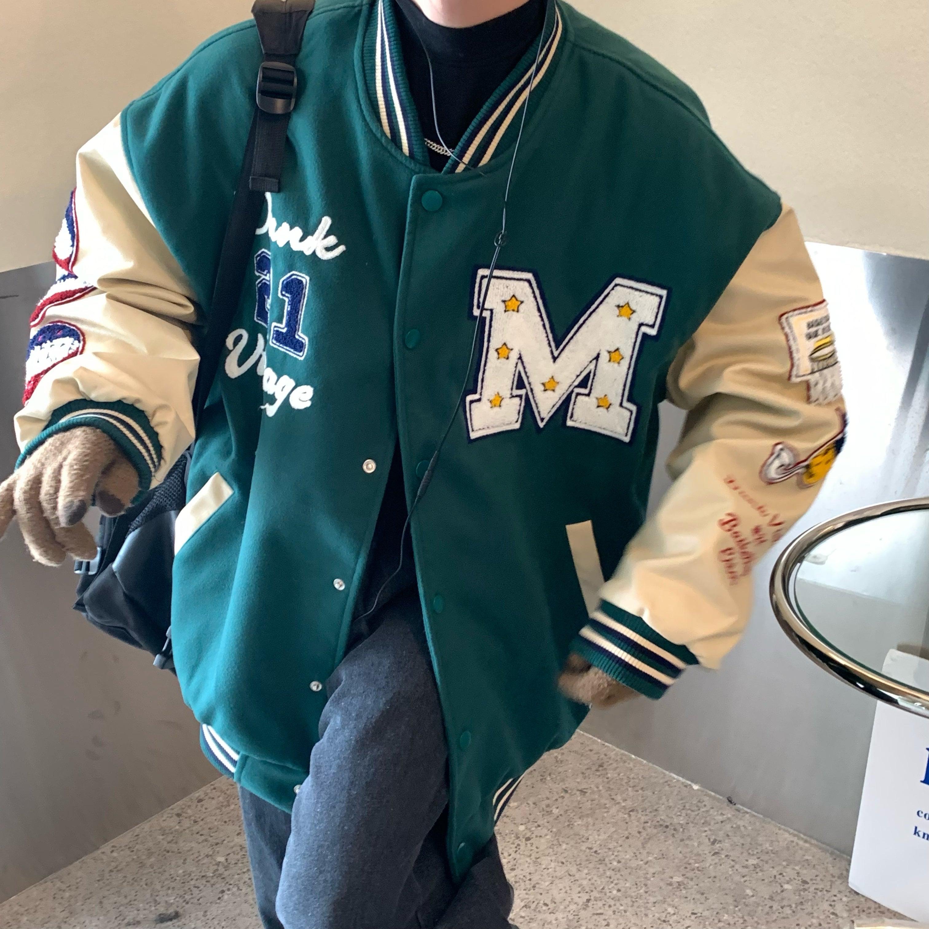 Embroidery Baseball Uniform Jacket – The Korean Fashion