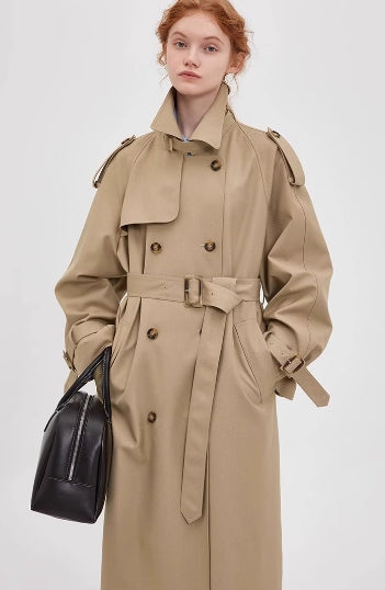 Classic Double-Breasted Trench Coat