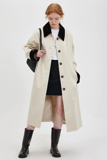 Classic Double-Breasted Trench Coat