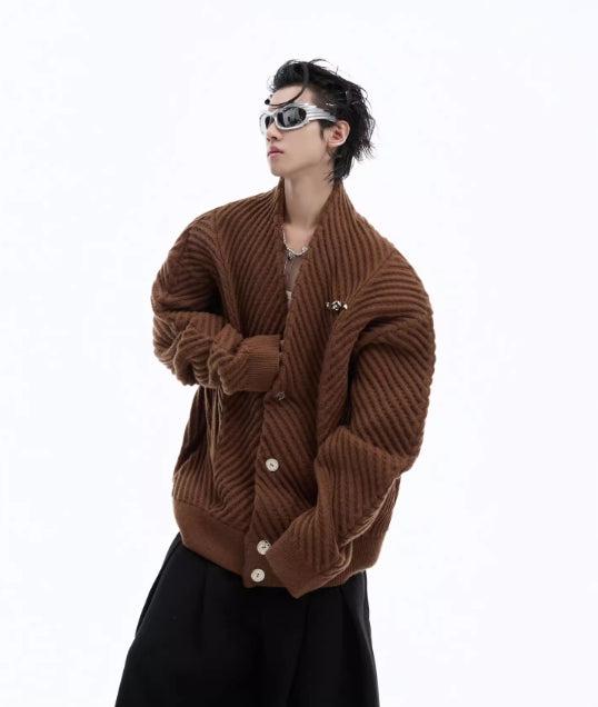 Knit V-Neck Buttons Cardigan-The Korean Fashion