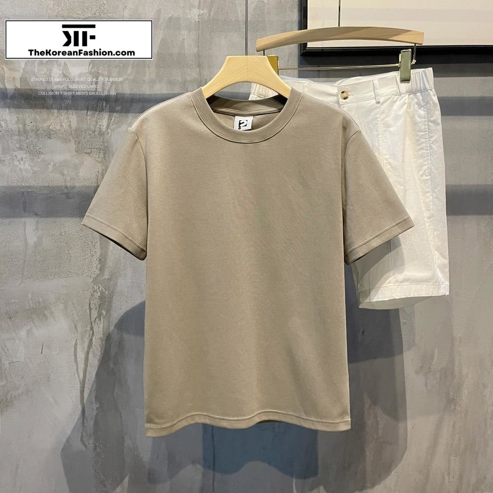 280g Soft Cotton Short-sleeved Shirt Cotton Basic Tee