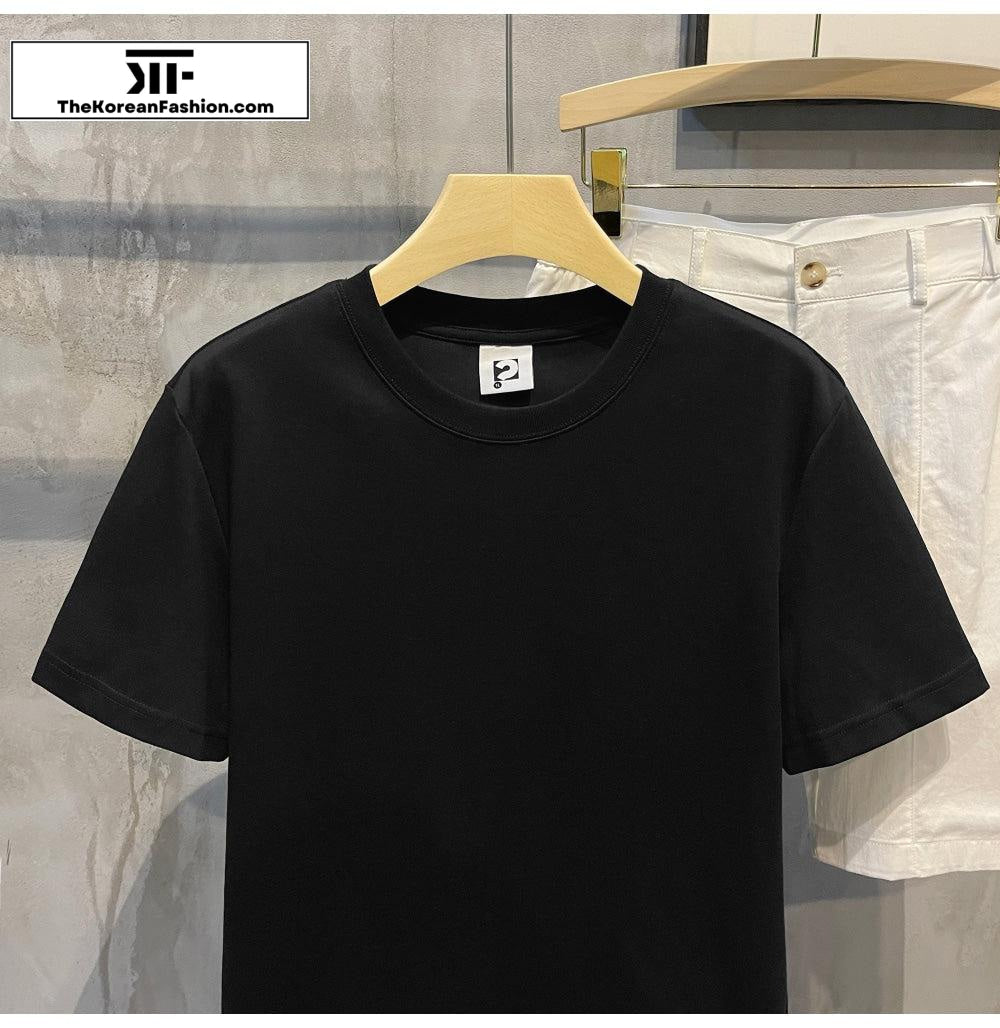 280g Soft Cotton Short-sleeved Shirt Cotton Basic Tee