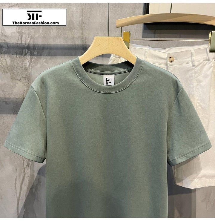 280g Soft Cotton Short-sleeved Shirt Cotton Basic Tee