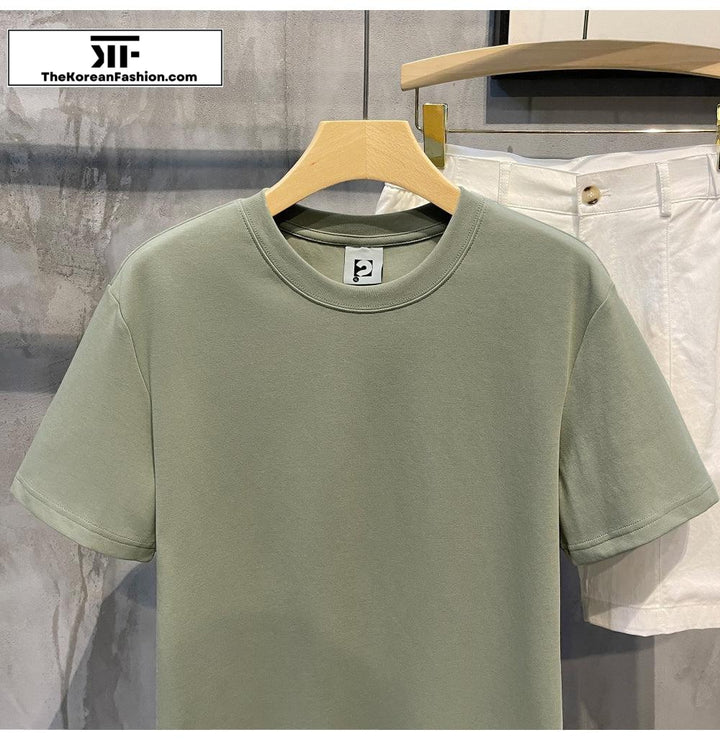 280g Soft Cotton Short-sleeved Shirt Cotton Basic Tee