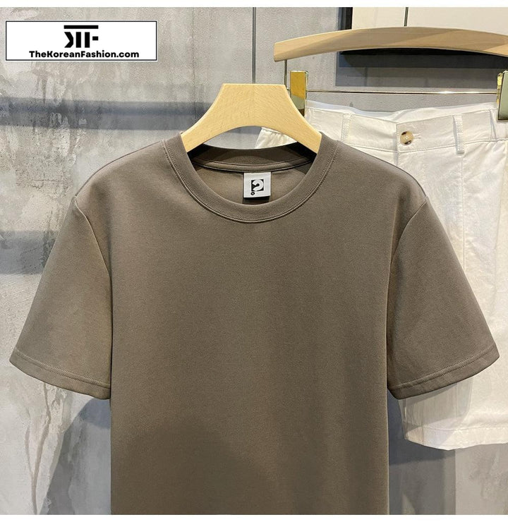 280g Soft Cotton Short-sleeved Shirt Cotton Basic Tee