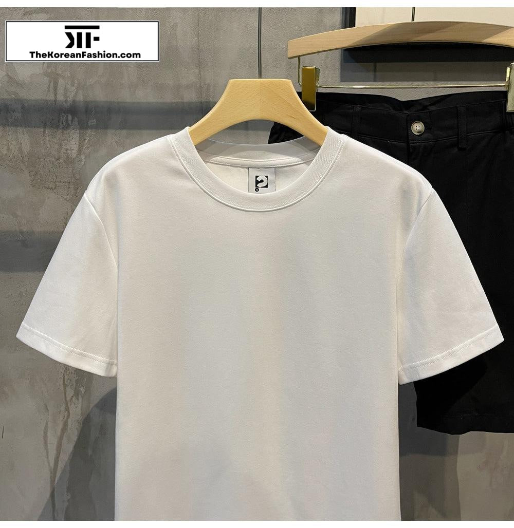 280g Soft Cotton Short-sleeved Shirt Cotton Basic Tee