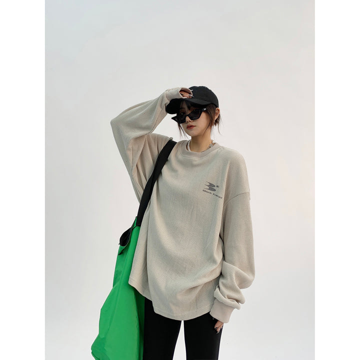 Oversized Text Graphic Sweater