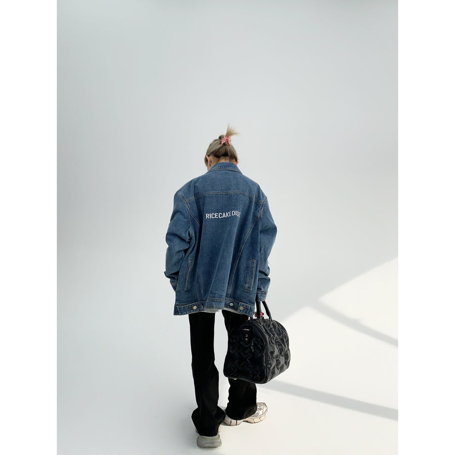 Denim Oversized Jacket-The Korean Fashion