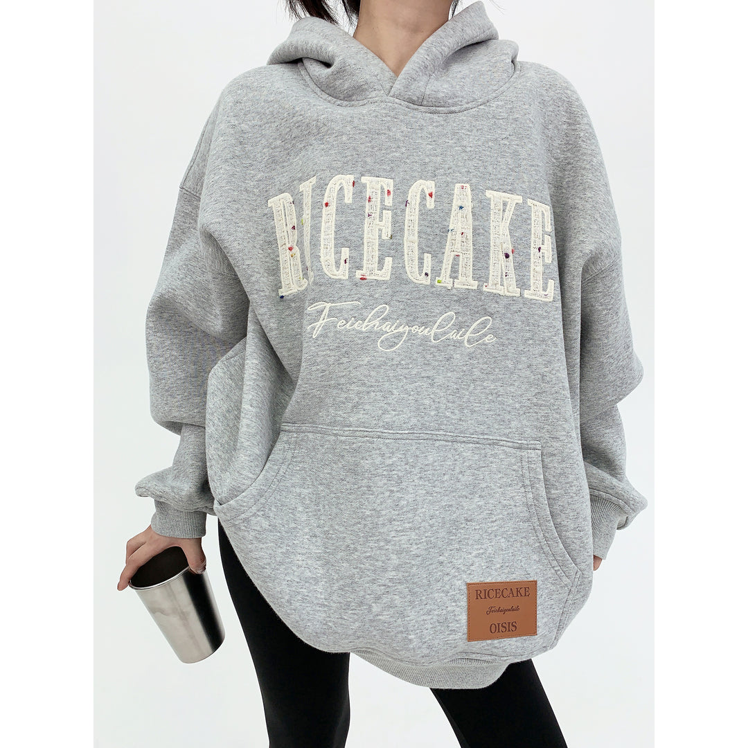 Front Pocket Design Oversized Hoodie-The Korean Fashion