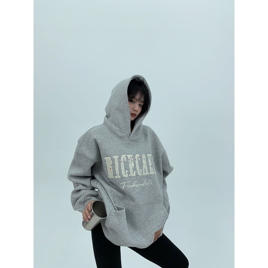 Front Pocket Design Oversized Hoodie-The Korean Fashion