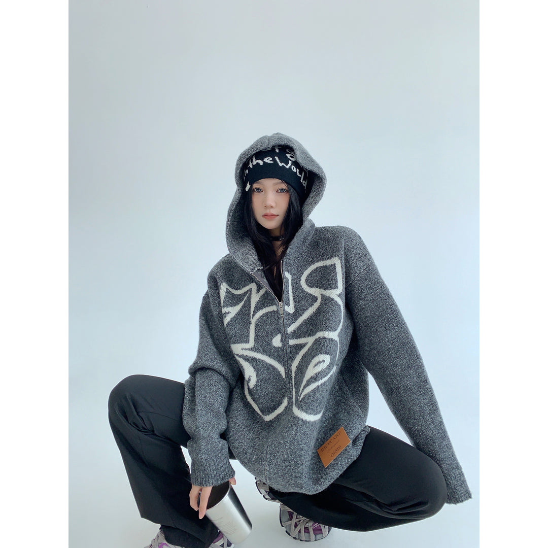 Oversized Graphic Hoodie Sweatshirt