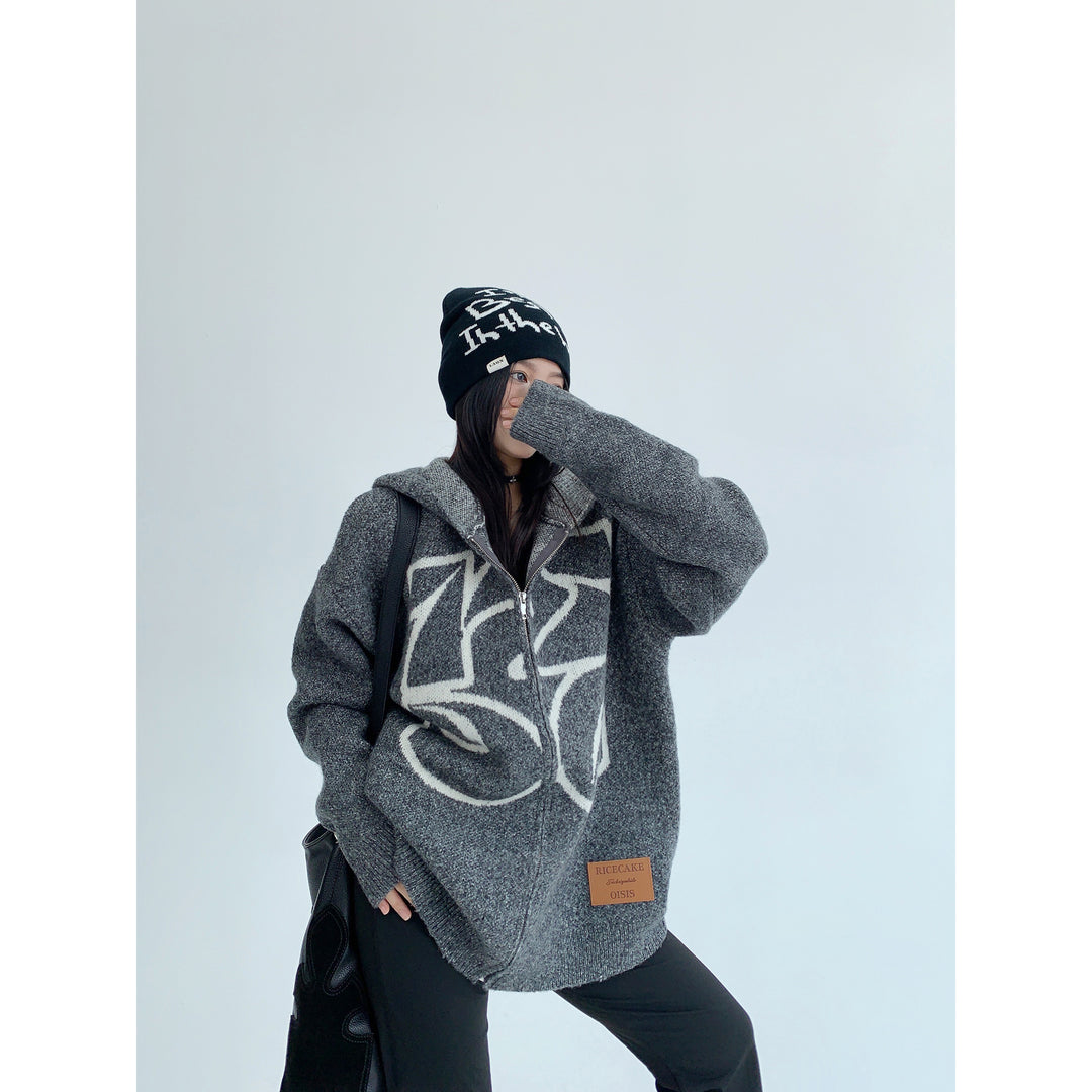 Oversized Graphic Hoodie Sweatshirt