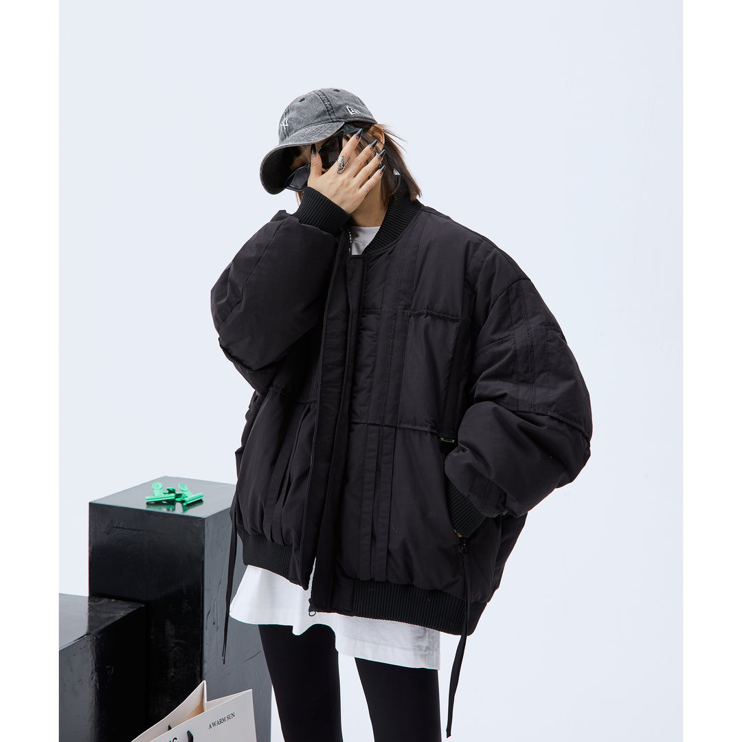 Insulated Oversized Down Jacket-The Korean Fashion