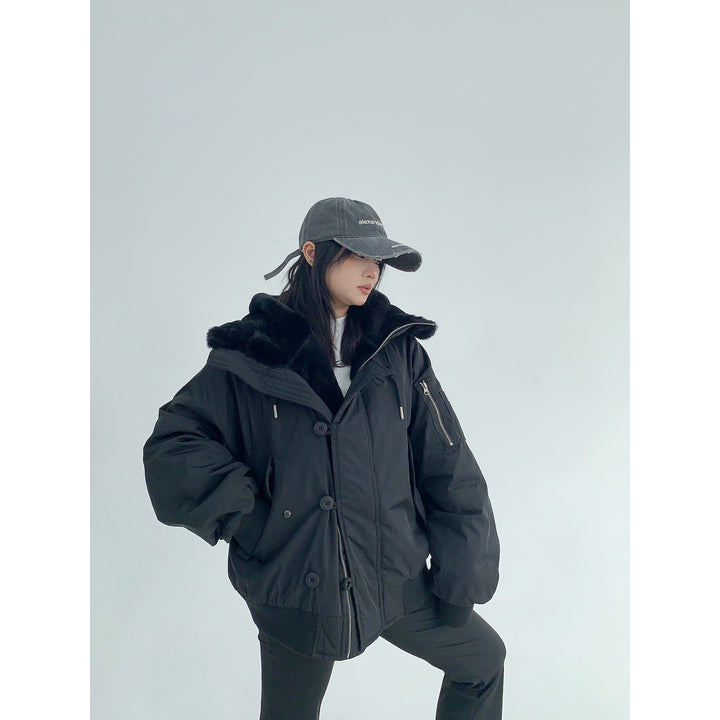 Casual Hooded Winter Jacket-The Korean Fashion