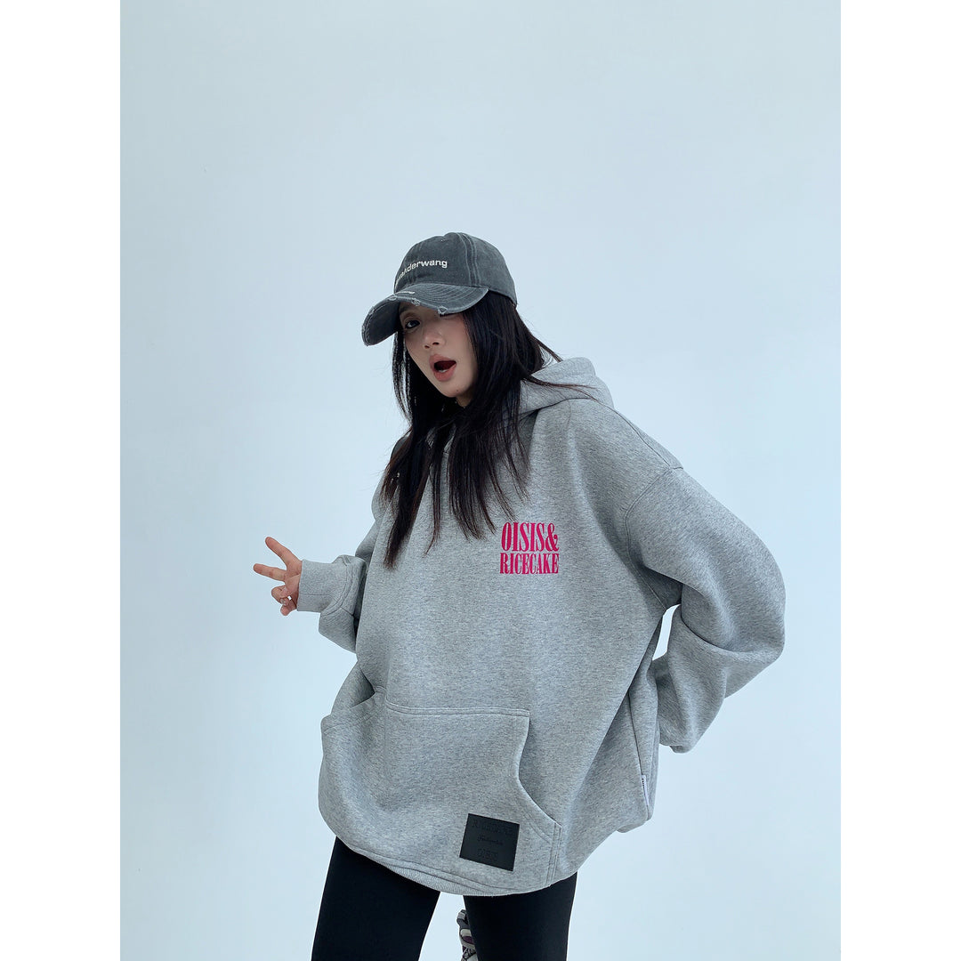 Graphic Print Oversized Hoodie