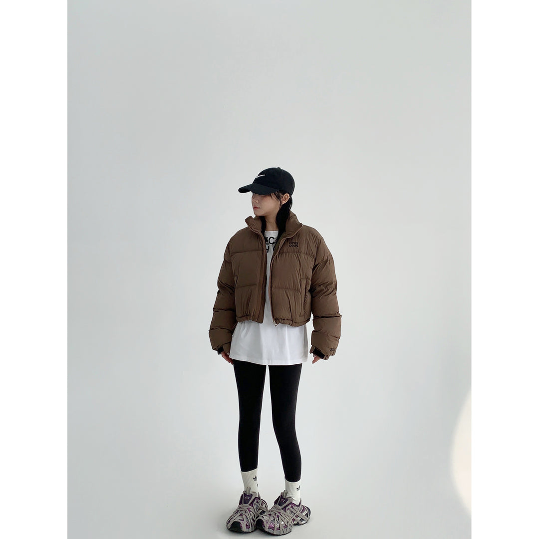 High Collar Puffer Coat-The Korean Fashion