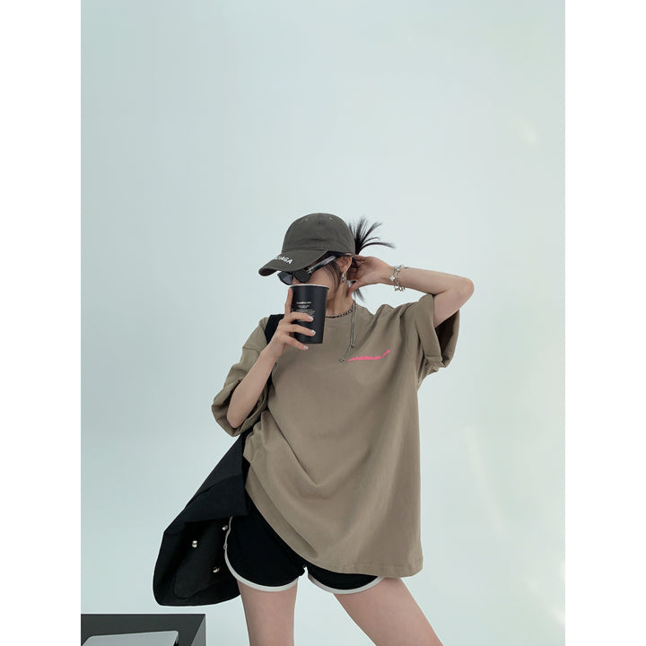 Casual Graphic Oversized T-Shirt-The Korean Fashion