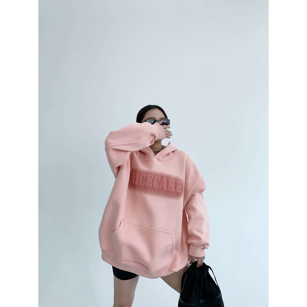 Oversized Front Pocket Hooded Sweatshirt