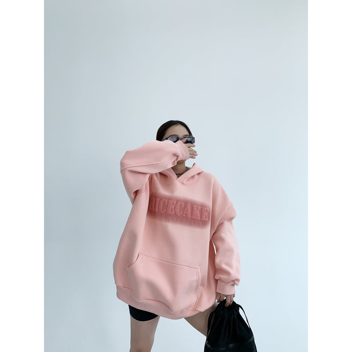 Oversized Front Pocket Hooded Sweatshirt