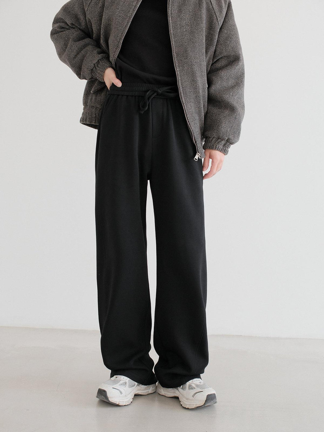 Wide-Leg Scimitar Sweatpants