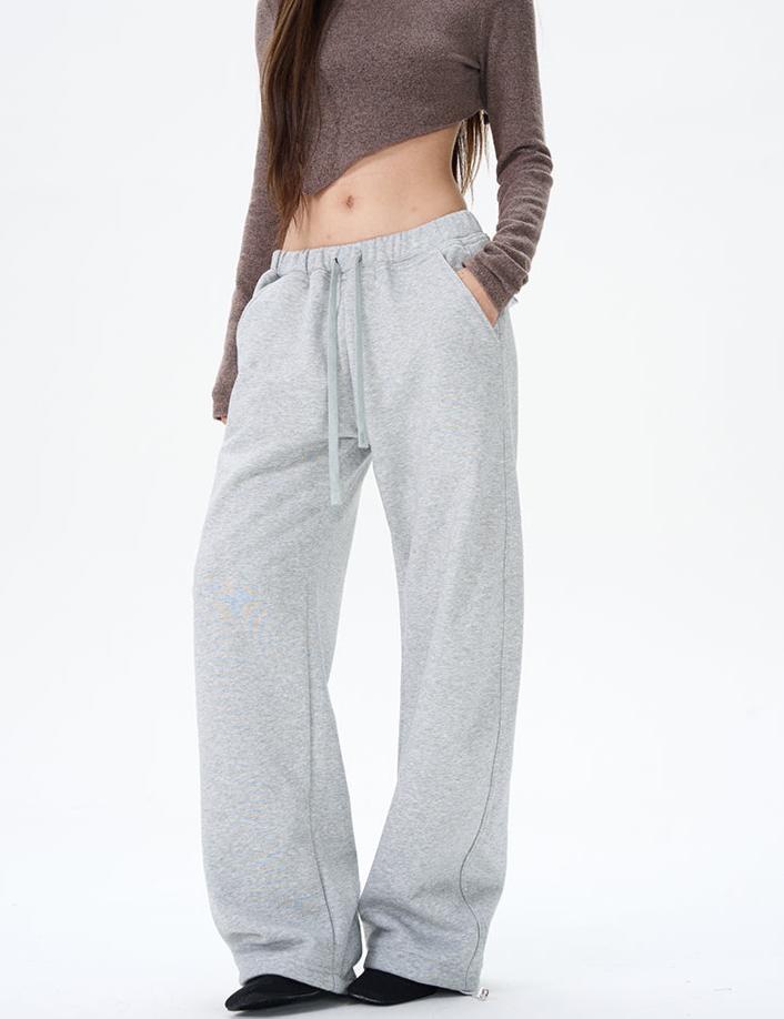 Casual Drawstring Sweatpants-The Korean Fashion