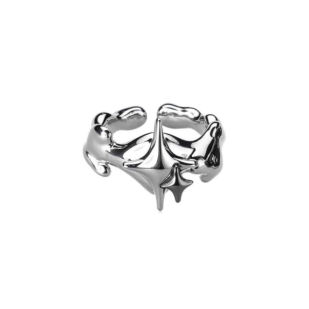 Abstract Metal Design Finger Rings