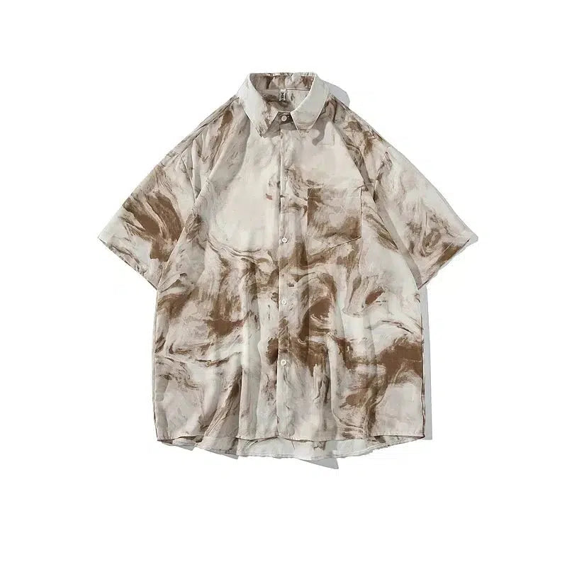 Abstract Pattern Short-Sleeve Shirt