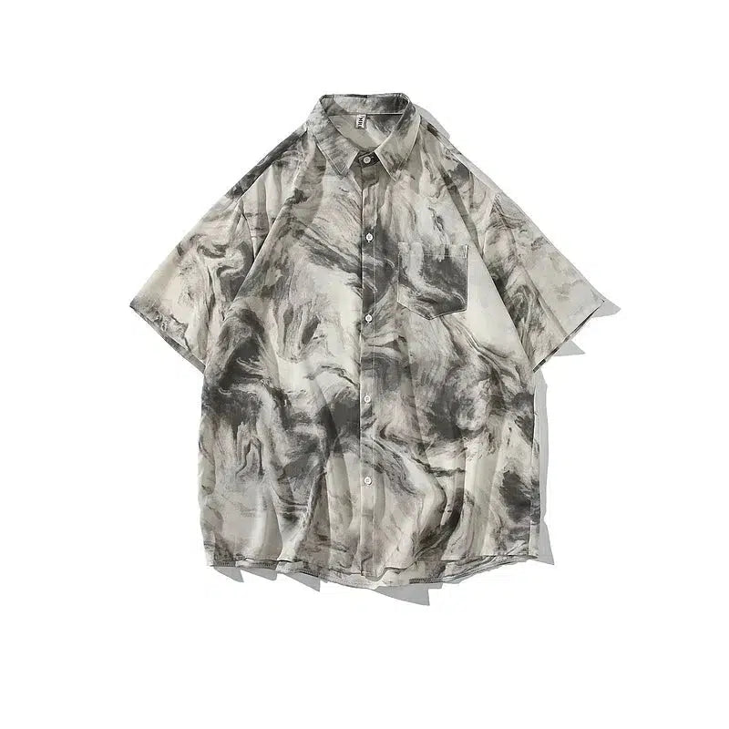 Abstract Pattern Short-Sleeve Shirt