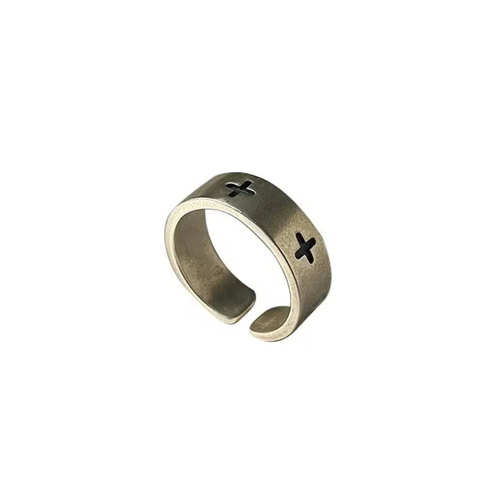 Adjustable Cross Design Ring