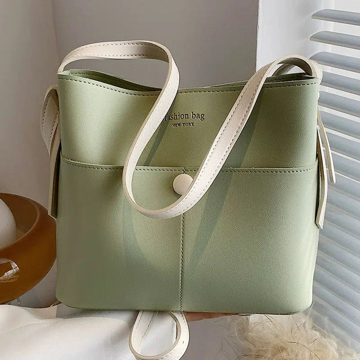 Adjustable Strap Bucket Shaped Bag