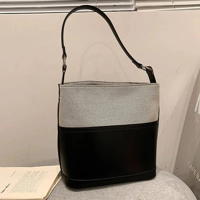 Adjustable Strap Bucket Shaped Bag