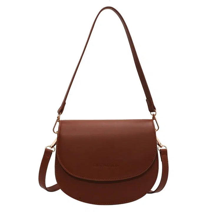 Adjustable Strap Leather Crossbody Bag