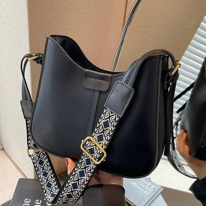 Adjustable Strap Shoulder Leather Bag