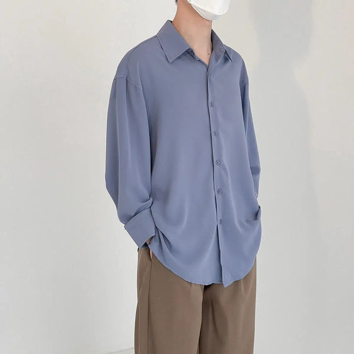 Anti-Wrinkle Basic Drapey Shirt