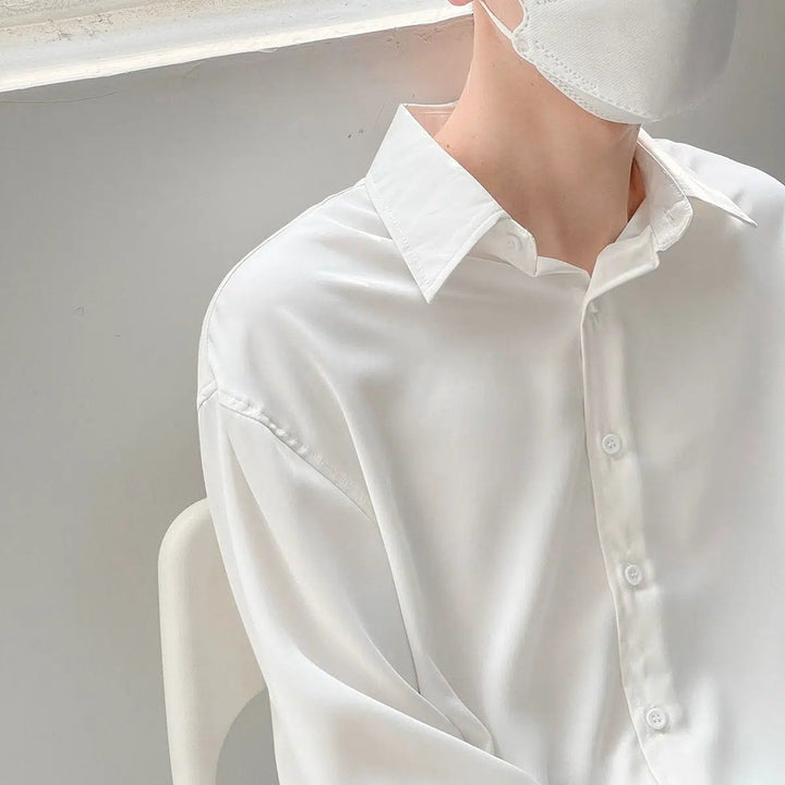 Anti-Wrinkle Basic Drapey Shirt