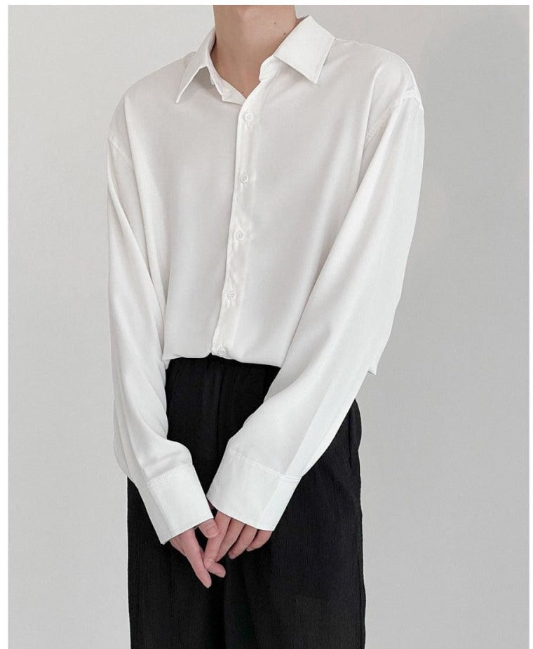 Anti-Wrinkle Basic Drapey Shirt