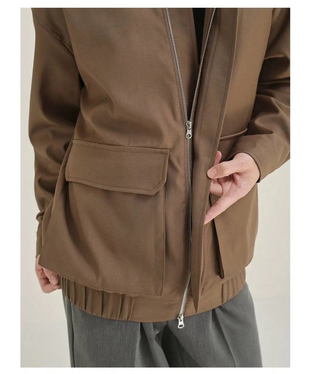 Anti-wrinkle Multi Pocket Lapel Jacket