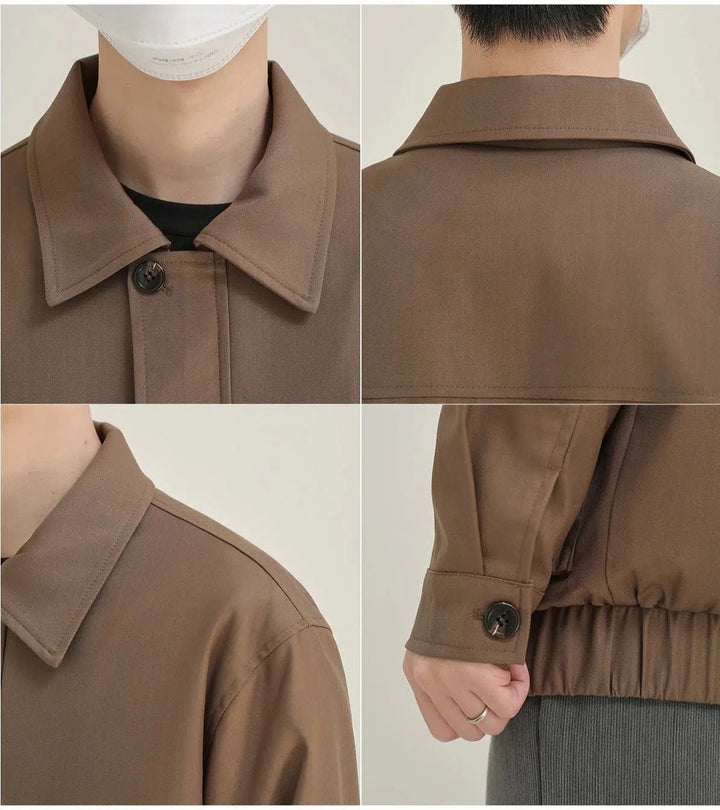 Anti-wrinkle Multi Pocket Lapel Jacket