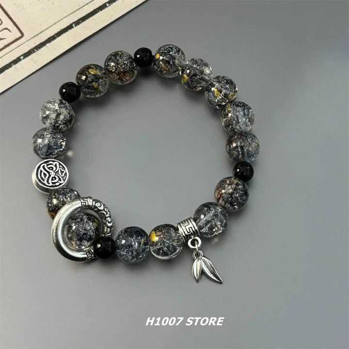 Asian Style Glass Beads Bracelet