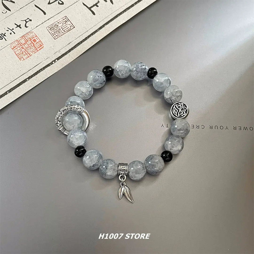 Asian Style Glass Beads Bracelet