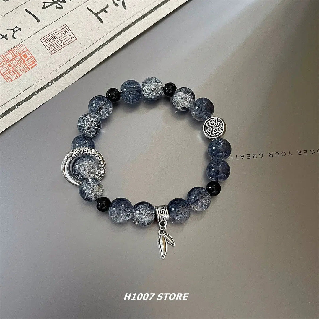 Asian Style Glass Beads Bracelet