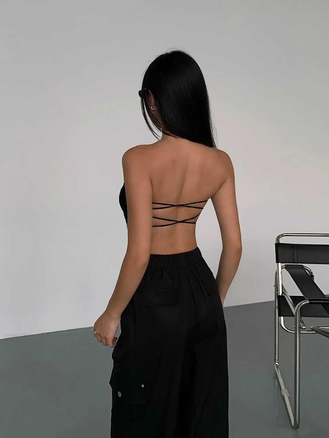 Backless Bandeau Vest