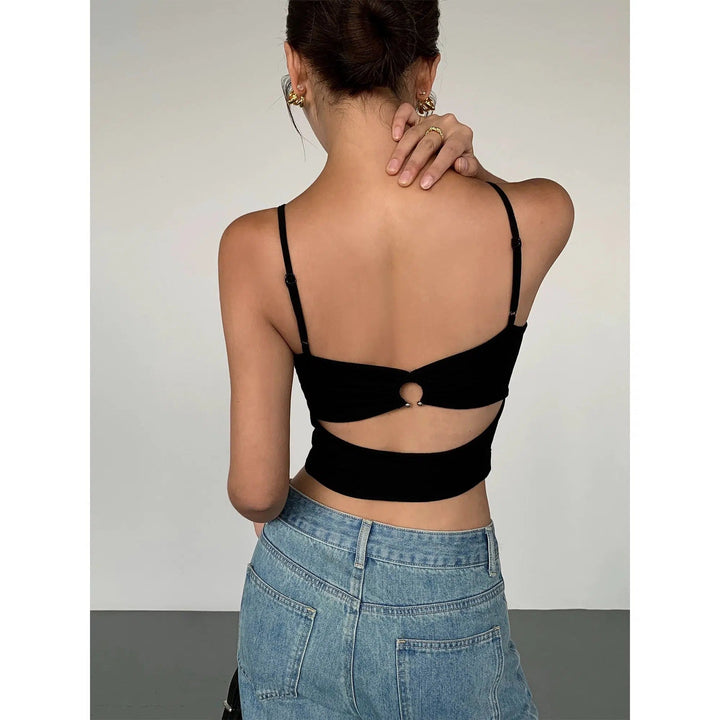 Backless Cropped Vest