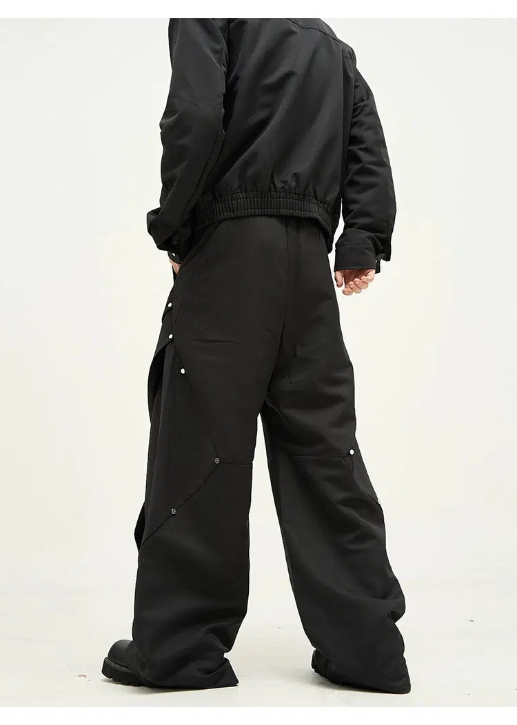 Baggy Cargo Overalls Pants