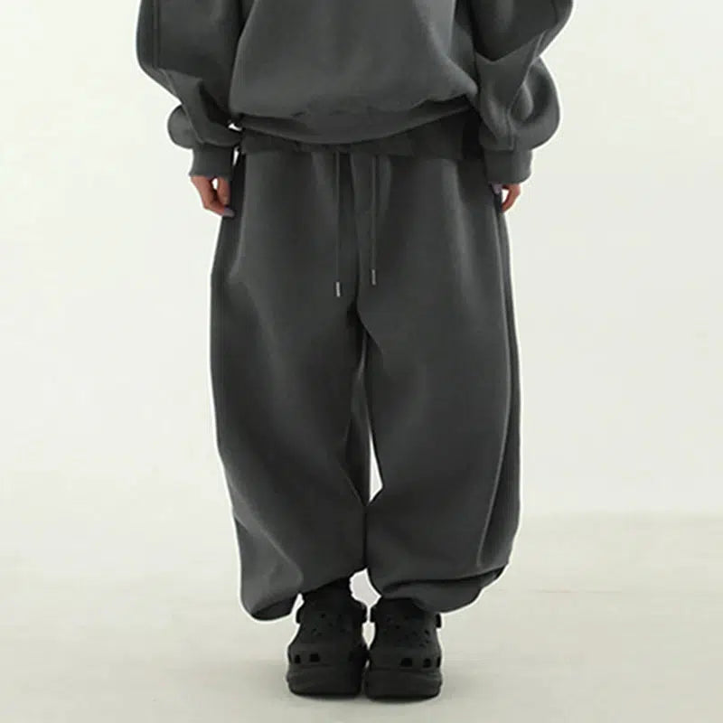 Baggy Crew Neck Sweatshirt & Sweatpants