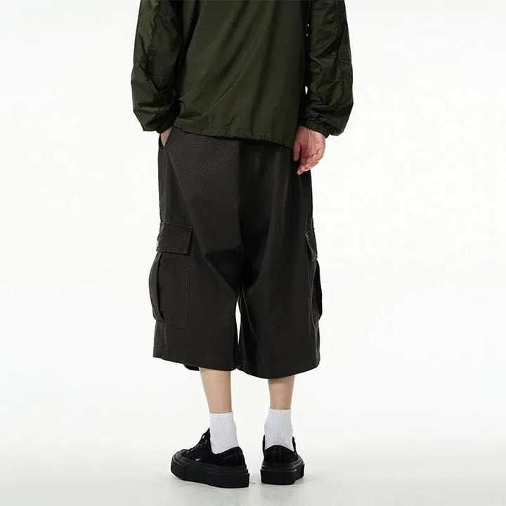 Baggy Cropped Cargo Pants