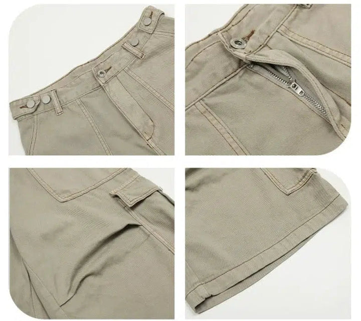 Baggy Cropped Cargo Pants