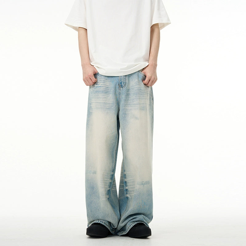 Baggy Light Blue Straight-leg Jeans