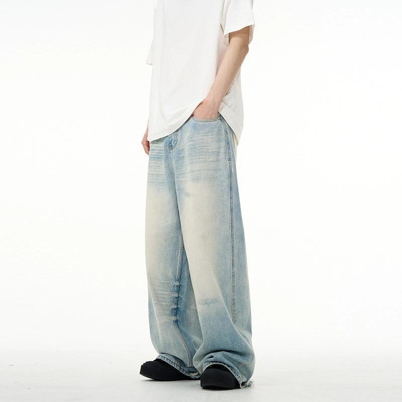 Baggy Light Blue Straight-leg Jeans